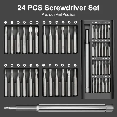 24 in 1 Screwdriver Repair Tool Box Set 
